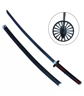 Katana Deco Steel Blade Demon Slayer Pattern Wicked Store