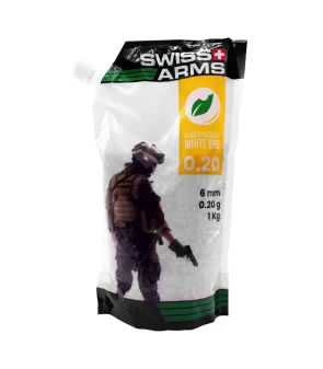 Billes Airsoft Bio Swiss Arms G Blanches Sachet Kg Wicked Store