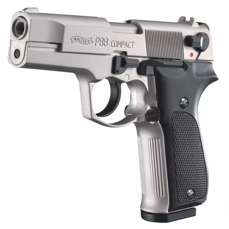 PISTOLET A BLANC WALTHER P88 Nickel - 9MM PAK