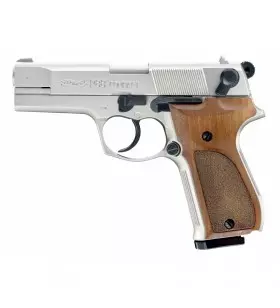 PISTOLET A BLANC WALTHER P88 Nickel/Bois - 9MM PAK