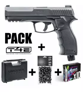 HDP50 PISTOL PACK - 11 Joules + HARD RUBBER BALL + 10 CO2 CAPSULES + CASE