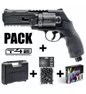20x HWSC Mun PEPPER SET T4E HDR 50  Co2 Revolver 10x Pepperballs + 10x Co2 