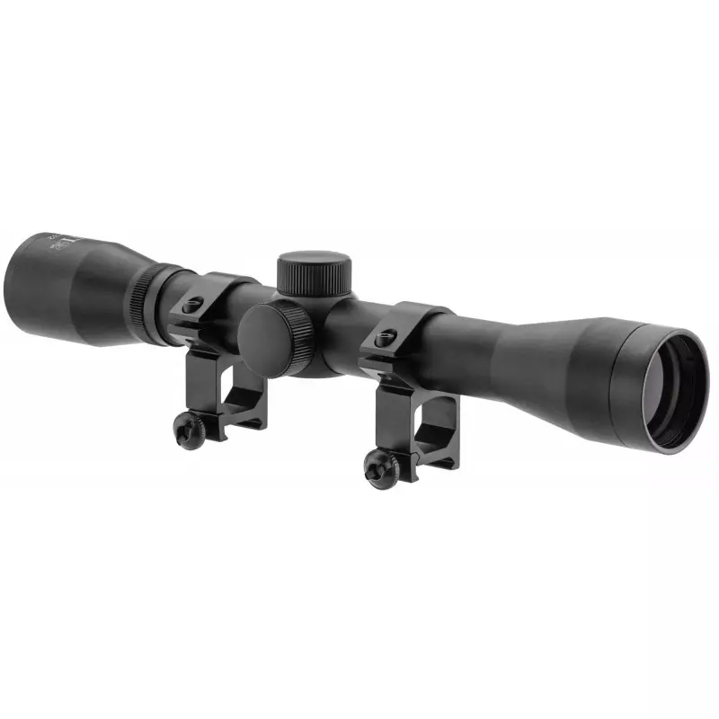 QUANTICO AIR RIFLE BREAK BARREL BLACK + SCOPE 4X32 - Pellets 4.5mm / 19.9J scope