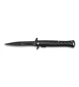 FOS FOLDING KNIFE BLACK CLIP BLADE 10CM
