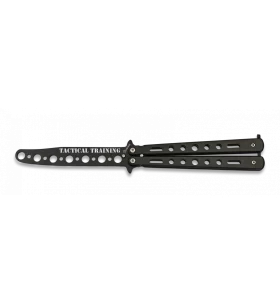 TRAINING BUTTERFLY KNIFE BALISONG BLACK