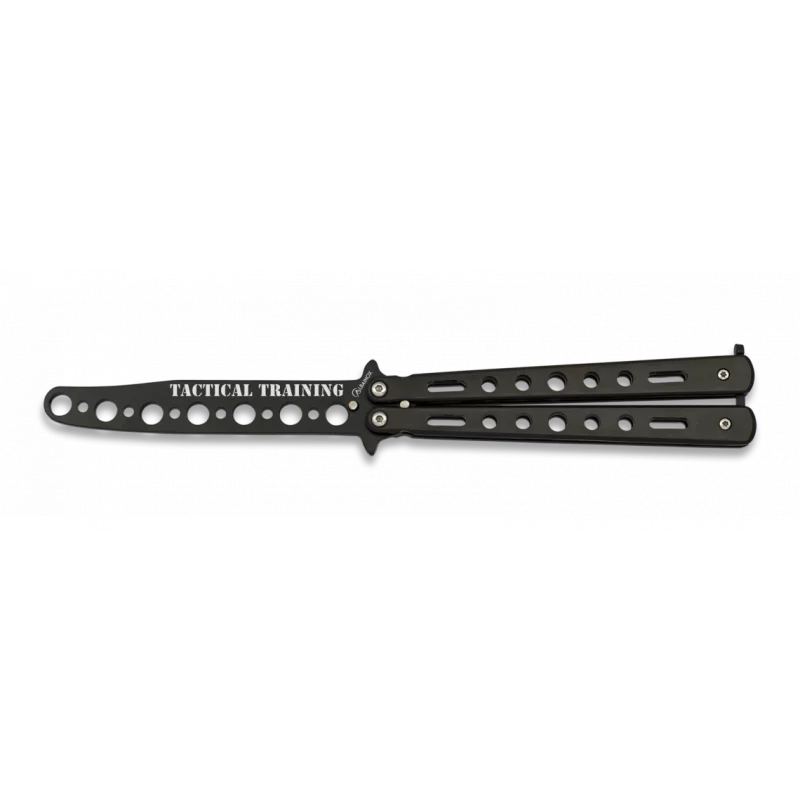 TRAINING BUTTERFLY KNIFE BALISONG BLACK
