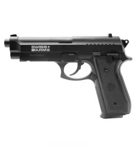 SWISS ARMS SA 92 AIRGUN PISTOL Black - Fixed Slide - 4.5mm BB - CO²