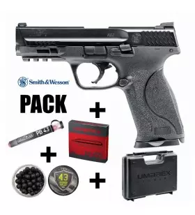 M&P9C PISTOL PACK Cal.43 - 6 Joules + RUBBER AND PEPPER BALLS
