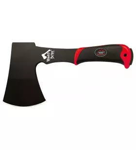 TACTICAL AXE WOOD DEVIL BLACK STEEL AND RUBBER HANDLE