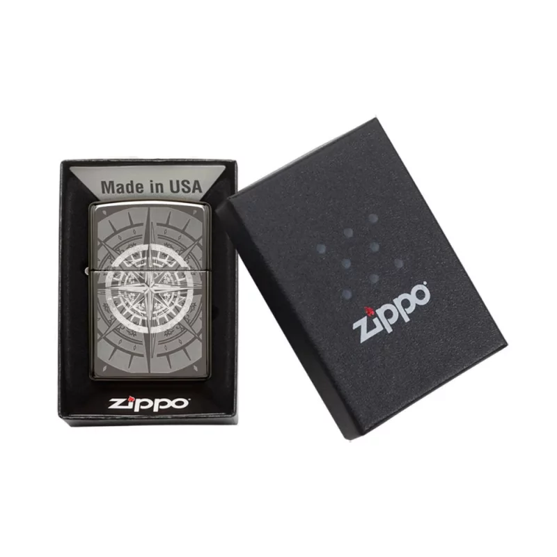 ZIPPO LIGHTER COMPASS Black ice