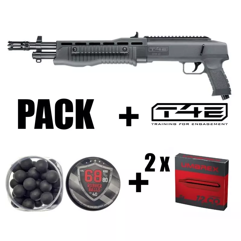 T4E TB68 Gen2 (HDB68) SHOTGUN HOME DEFENSE BLASTER PACK Cal.68 CO2 / 16 J