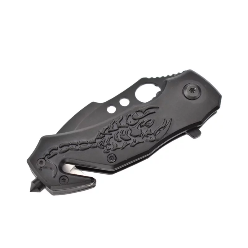 MAX KNIVES FOLDING KNIFE SCORPION PATTERN RELIEF
