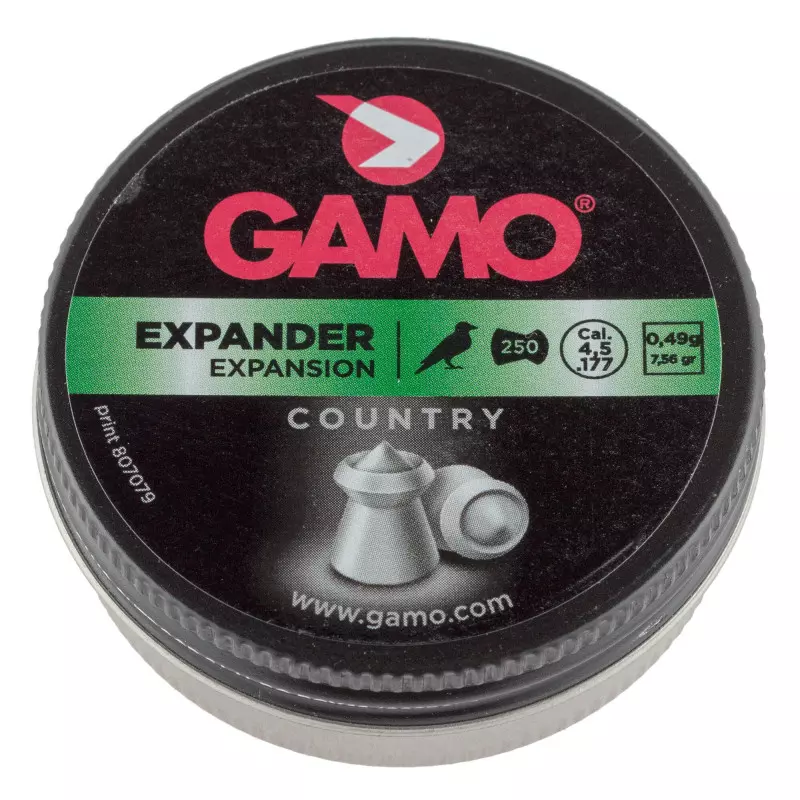 PLOMBS GAMO TETE POINTUE EXPANDER 4.5mm x250