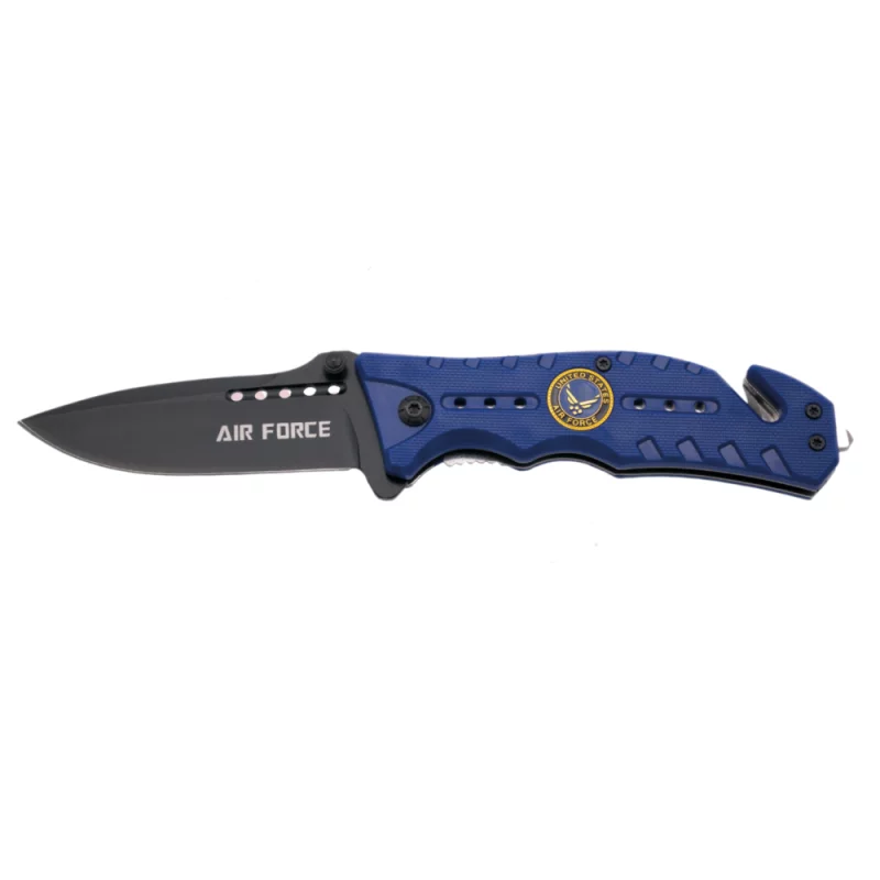 THIRD TACTICAL FOLDING KNIFE BLUE PATTERN AIR FORCE