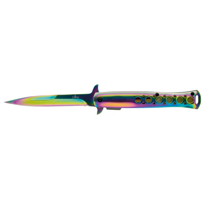 THIRD FINE FOLDING KNIFE RAINBOW PATTERN