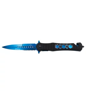 THIRD TACTICAL FOLDING KNIFE BLUE PATTERN