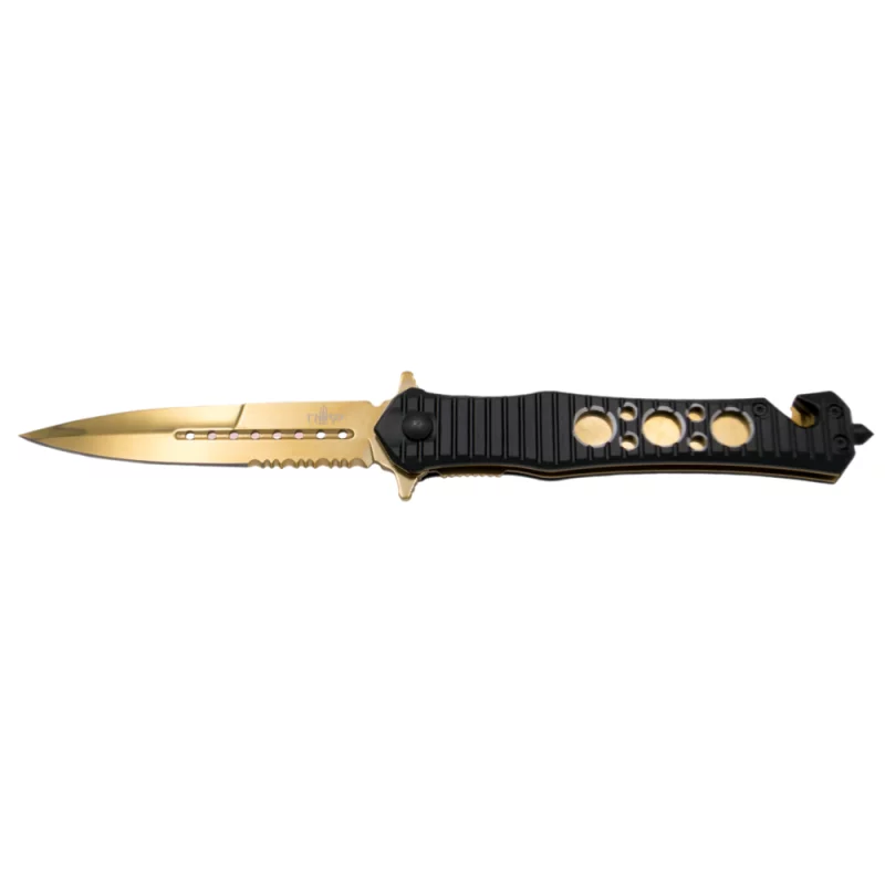 THIRD TACTICAL FOLDING KNIFE GOLD PATTERN