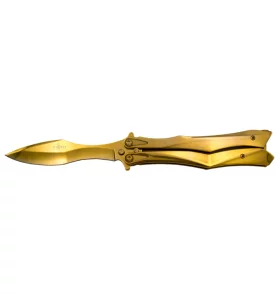 THIRD BUTTERFLY KNIFE GOLD...