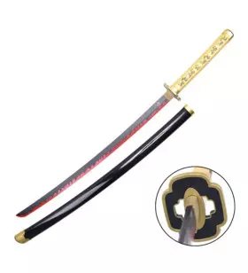 KATANA COSPLAY BAMBOO BLADE DEMON SLAYER TSUGIKUNI YORIICHI ZS672-WOOD