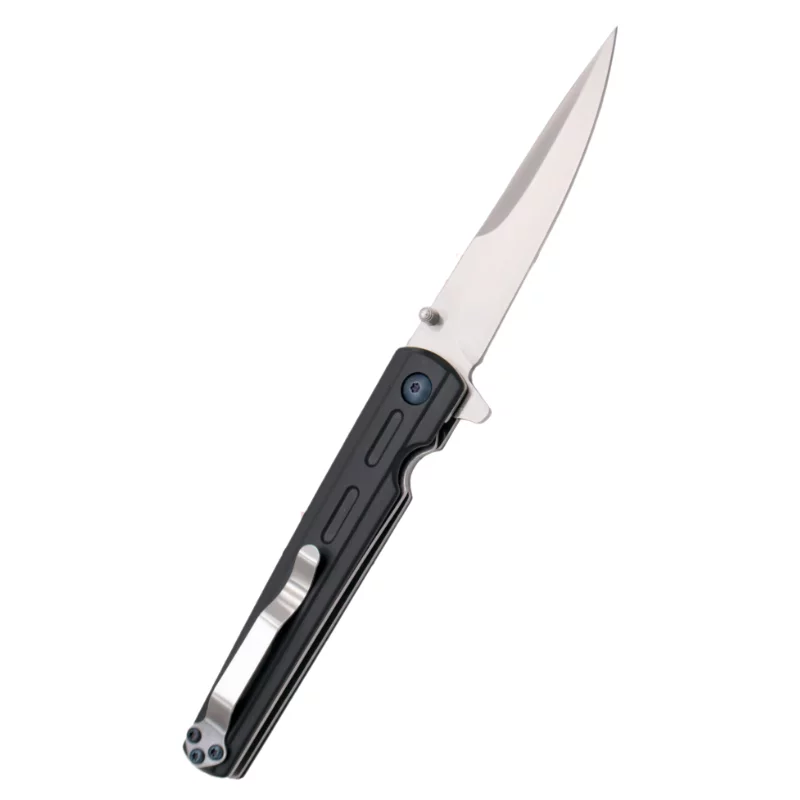 THIRD FOLDING KNIFE BLACK STEEL BLADE 9.2CM