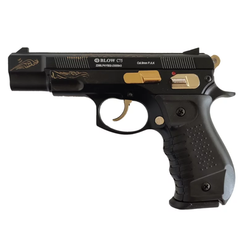 BLOW C75 BLANK PISTOL "EL NINO" Black grip 9MM PAK