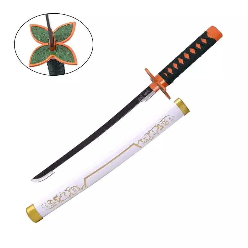 MINI KATANA DECO STEEL BLADE DEMON SLAYER PATTERN ZS658-W