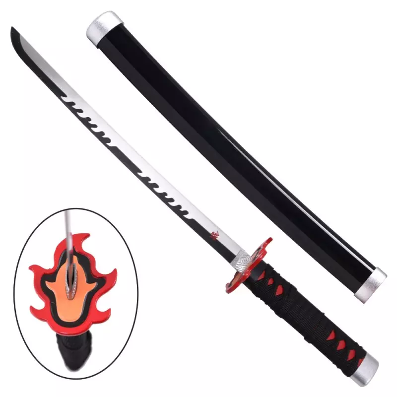 MINI KATANA DECO STEEL BLADE DEMON SLAYER PATTERN ZS666