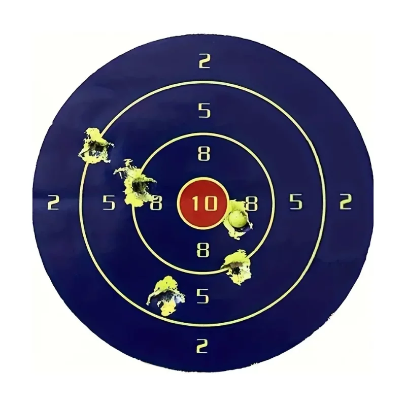 SELF-ADHESIVE SHOOTING TARGET ON REACTIVE PAPER 10CM (ROLL OF 200)