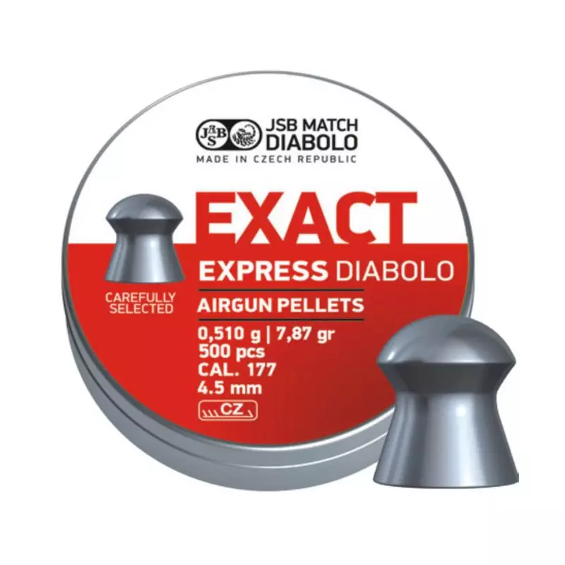 JSB EXACT EXPRESS PELLETS 4.52mm/0.510Gr x500