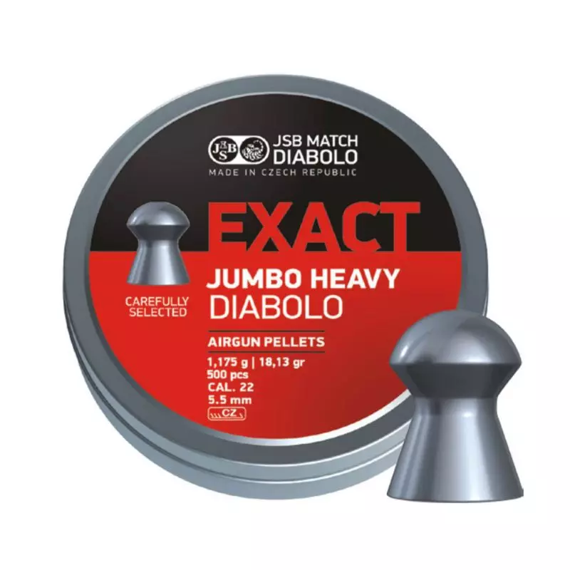 JSB EXACT JUMBO HEAVY PELLETS 5.52mm/1.175Gr x250