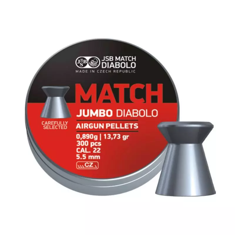 JSB MATCH JUMBO PELLETS 5.50mm/0.890Gr x300