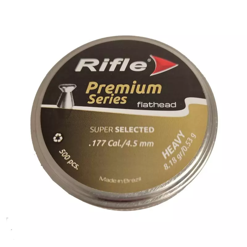 RIFLE SUPER SELECT FLAT HEAD PELLETS HEAVY 4.5mm x500