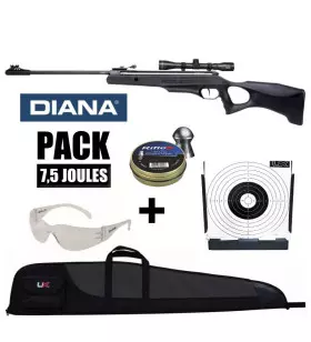 PACK CARABINE AIR COMPRIME DIANA ELEVEN - Plombs 4,5 mm / 7.5J