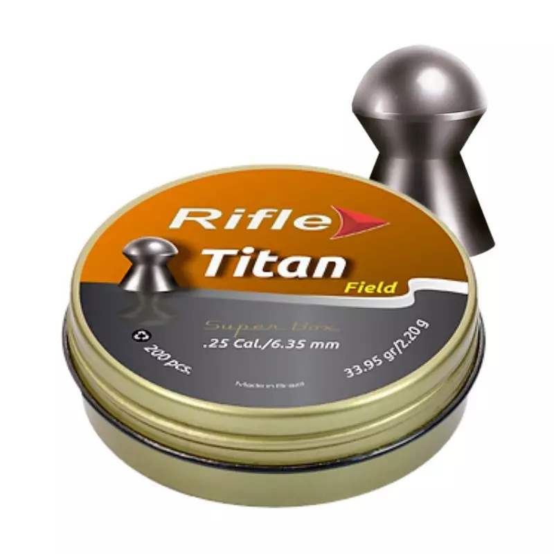 RIFLE FIELD TITAN PELLETS 6.35mm x150