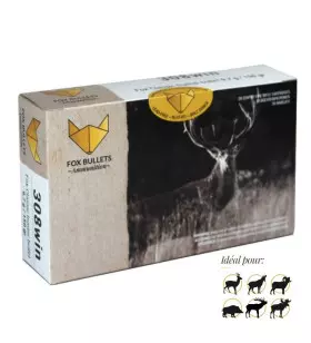 LEAD-FREE CARTRIDGES FOX BULLETS 308WIN FOX CLASSIC HUNTER 150g (BOX OF 20)
