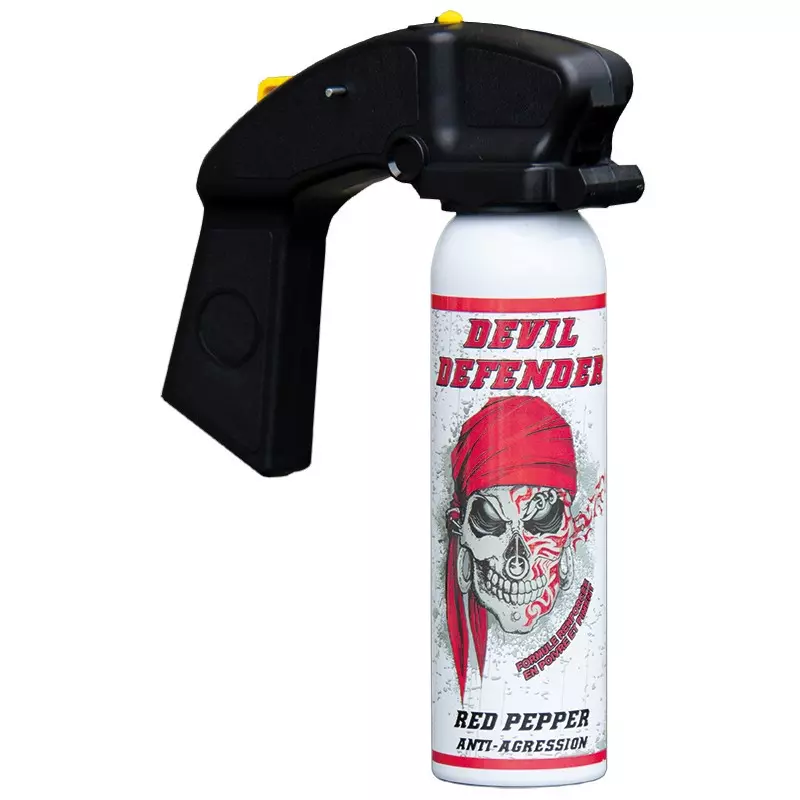 PEPPER GEL BOMB DEVIL DEFENDER RED PEPPER - 100ML WITH HANDLE