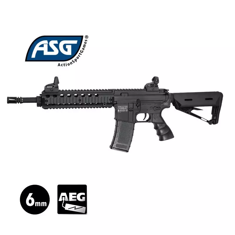 ASG MXR18 AEG COMBAT Black - 6mm BB 1.1J