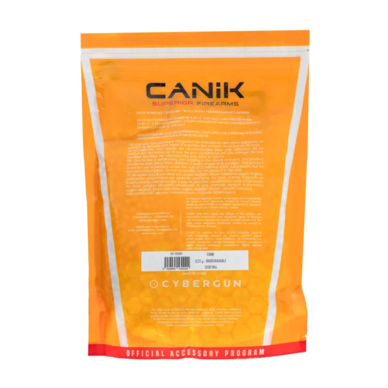 CANIK ORGANIC AIRSOFT BBs 0.23 g White BAG OF 3200 BBs