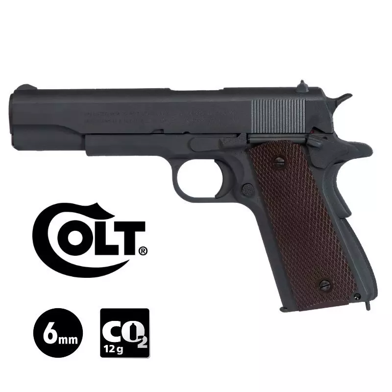 COLT 1911 A1 AIRSOFT PISTOL 100Th Anniversary - Fixed Slide - 6 mm GBB - CO²