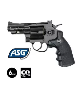 ASG DAN WESSON 2.5" AIRSOFT REVOLVER Black - Full Metal - 6 mm BB - CO² 1.4J