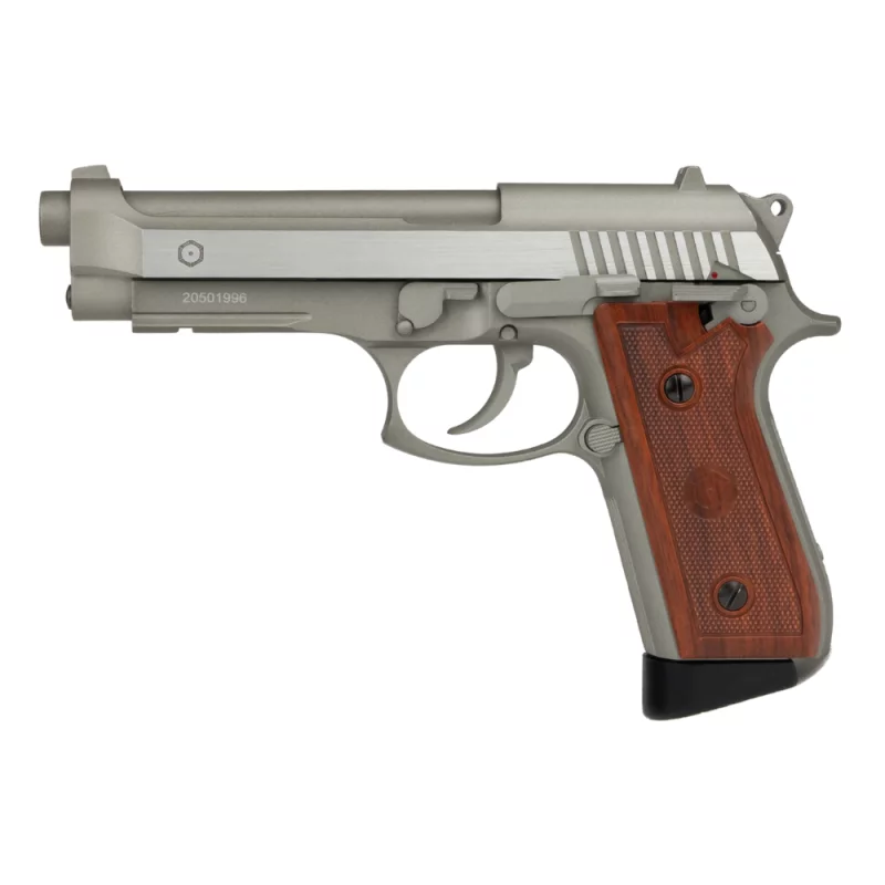 PT92 AIRSOFT PISTOL FULL AUTO Silver - Fixed slide - 6 mm BB - CO² 1.4J