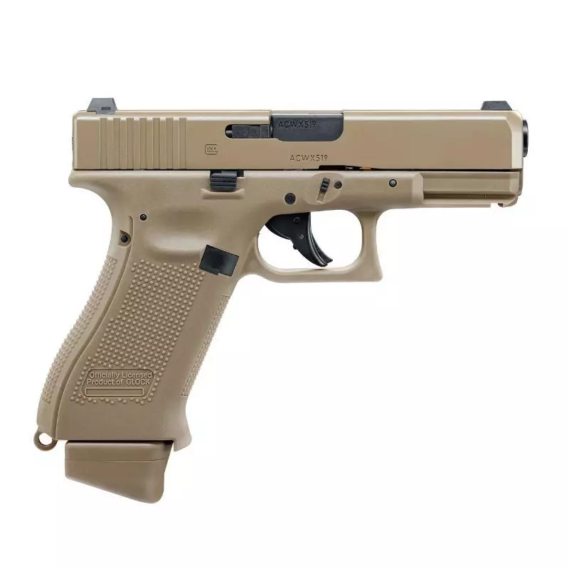 GLOCK 19X AIRSOFT PISTOL Coyote - 6 mm BB - CO² 1.6J