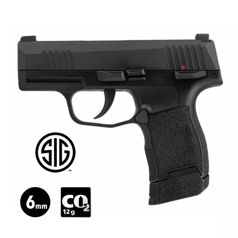 SIG SAUER P365 AIRSOFT PISTOL Black - 6 mm BB - CO² 0.8J