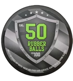 BOX OF HARD RUBBER BALLS Cal.50 - 1.44 Gr