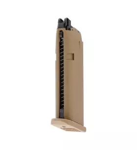 MAGAZINE FOR GLOCK 17 Gen5 French Edition AIRSOFT PISTOL Coyote - 6 mm BB - Gas