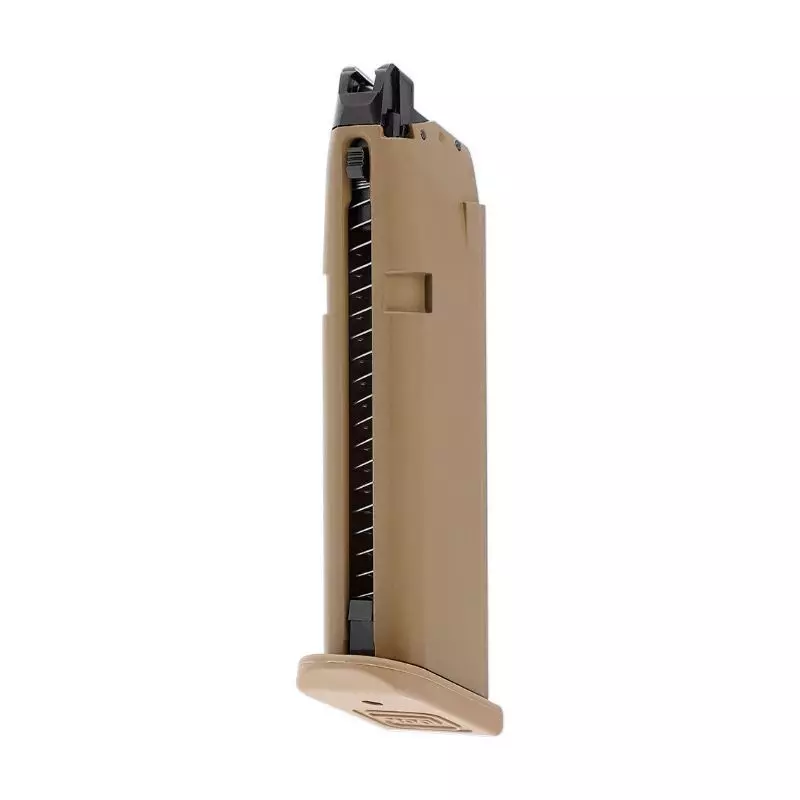MAGAZINE FOR GLOCK 17 Gen5 French Edition AIRSOFT PISTOL Coyote - 6 mm BB - Gas