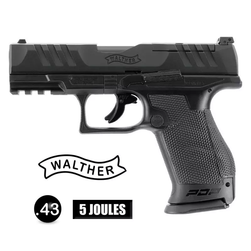WALTHER PDP COMPACT T4E PISTOL CAL 0.43 BLACK