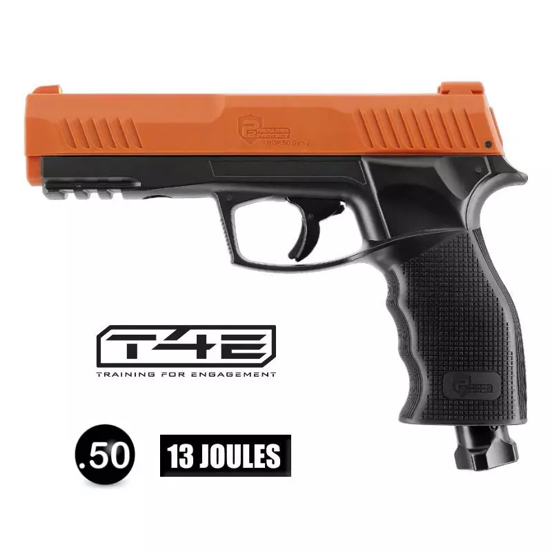 P2P HDP50 Gen2 DEFENCE PISTOL ORANGE - Cal .50 - 13 Joules