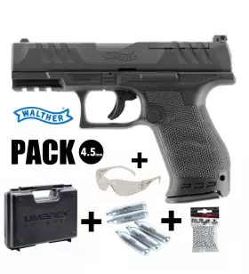 WALTHER PDP COMPACT PISTOL PACK 4" Black - 4.5mm BB CO²