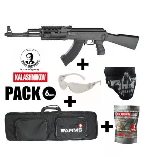 KALASHNIKOV AK 47 AEG AIRSOFT RIFLE PACK Tactical 550BBs 1.4J